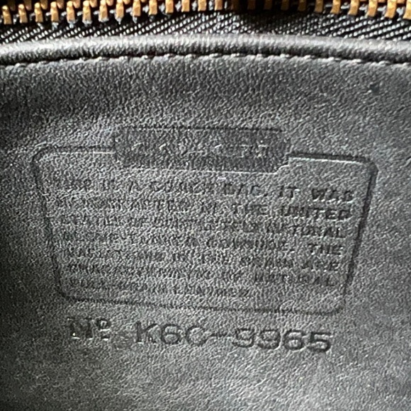 *SOLD* Vintage Coach Black Legacy Small Flap 9965 - Picture 9 of 15